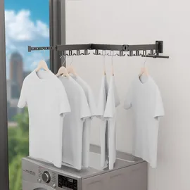 Relaxdays Wandtrockner 1,27 m schwarz