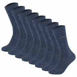 Sneakersocken CAMANO "Socken 8er Pack", Damen, Gr. 47-49, blau, Obermaterial: 80% Baumwolle CO. 17% Polyamid PA. 3% Elasthan EL., Socken Sneakersocken