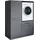 laundreezy Mehrzweckschrank-Set 118 x 162 x 68 cm Grau