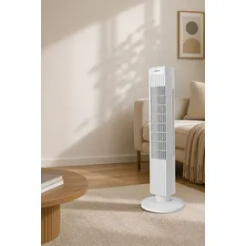 Opviq Kumtel Standventilator 74,5 cm Standventilator Weiß