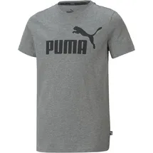 Puma Jungen Ess Logo Tee B T-shirt, Medium Gray Heather, 110