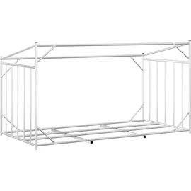 vidaXL Brennholzregal mit Regenschutz 200,5 x 100,5 x 110,5 cm Schwarz