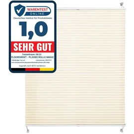 Floordirekt Plissee Faltrollo Magic 120 x 200 cm weiß