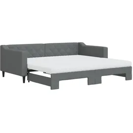 vidaXL Tagesbett 90 x 190 cm Dunkelgrau