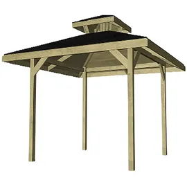 Weka Gartenoase 651 Gr. 2 mit Aufsatz 380 x 380 cm