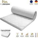 King Matratzen Matratzentopper 180 x 200 x 4 cm Matratzenauflage | Waschbarer Matratzenschutz KingTOPPER