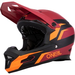Oneal Fury Stage Downhill Helm, rot-orange, Größe XS
