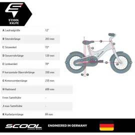 S'cool XXlite 12 Zoll silber/lime