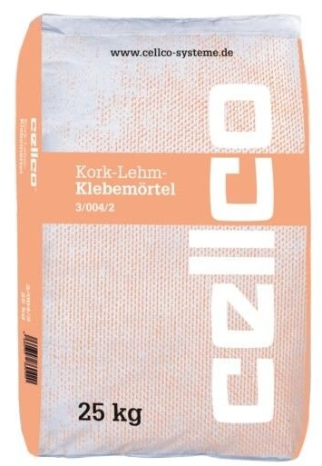 Cellco Kork-Lehm-Klebemörtel - 25 kg Sack