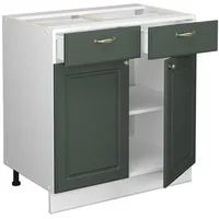 Vicco Schubladenschrank Fame-Line 80 x 60 x 81,5 cm Grün-Gold