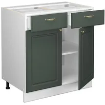 Vicco Schubladenschrank Fame-Line 80 x 60 x 81,5 cm Grün-Gold