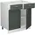 Vicco Schubladenschrank Fame-Line 80 x 60 x 81,5 cm Grün-Gold