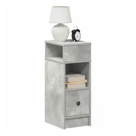 vidaXL Nachtschrank Lynde 25 x 31 x 66 cm Betongrau
