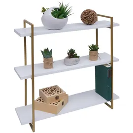 berlinlodge Wandregal 60 x 60 x 18 cm Weiß