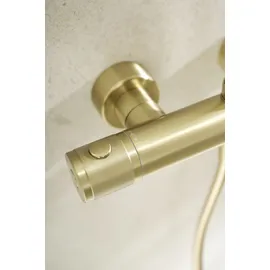 Schöner Wohnen Duschsystem Glaia mit Thermostat Mattgold 114