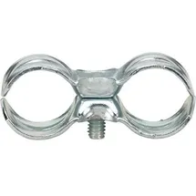 Jas Doppelschlauchklemme Stahlkl. 16x16 mm