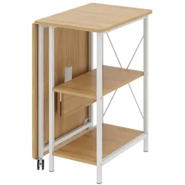 Maclean Brackets Maclean MC-411 Klappbarer Loft-Schreibtisch, Schreibtisch, Computertisch, Bürotisch | 107x45x75 cm, max. 150 kg Belastung, Klappbar (Helle Buche)