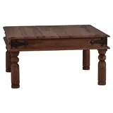MiaMöbel Couchtisch Colombo Natur 80x80cm Massivholz Teak
