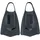 Arena Powerfin Pro II Schwimmbad-Trainingsflossen, Schwimmflossen für Erwachsene, Flossen aus 100% Silikon, Komfortable Kurzflossen für das Schwimmbad, Schwarz, 44-45