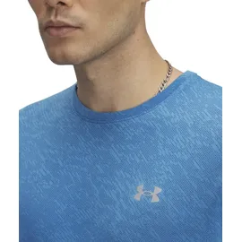 Under Armour Launch Camo M - Laufshirt - Herren - Blue - XL