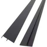 PROTEKTOR Abdeckprofil 5x 250cm PVC Anthrazit Sockelprofil Gebäudesockel