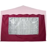 INSTENT® Seitenwand für Klapp Falt Pavillon 3x3m WASSERDICHT, rot