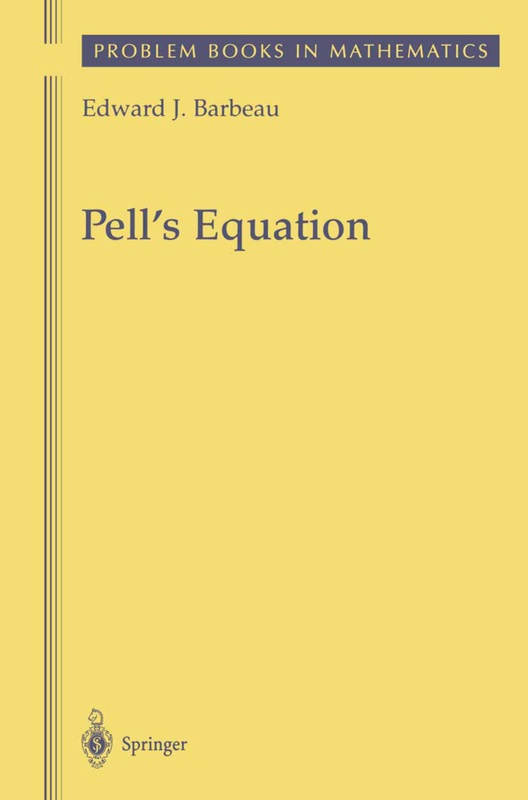 Pell's Equation - Edward J. Barbeau, Kartoniert (TB)