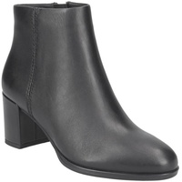 CLARKS Damen Freva55 Zip Chukka-Stiefel, Black Leather, 39 EU