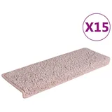 vidaXL Stufenmatten 15 Stk. 65x21x4 cm Weiß und Rosa