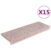 vidaXL Stufenmatten 15 Stk. 65x21x4 cm Weiß und Rosa