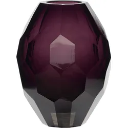 Hübsch Vase violett facettiert