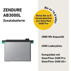 Zendure SolarFlow 2400 Pro 2,4 kWh 4 x AB3000L Speicher