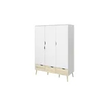 Möbel Kraft Kleiderschrank ¦ weiß ¦ Maße (cm): B: 147 H: 200 T: 58.0