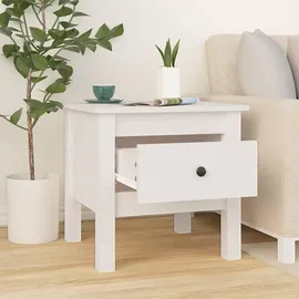 furnicato Beistelltisch, Weiß, Holz, 40x39x40 cm, Wohnzimmer, Wohnzimmertische, Beistelltische