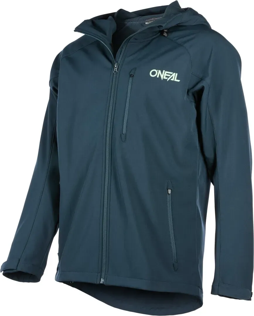 Oneal Cyclone Soft Shell Regenjacke, blau, Größe L für Männer