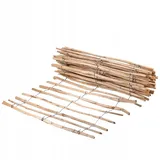 Kadax Zaun aus Hasel "Karo", witterungsbeständige Staketen, Naturprodukt, abstand 7-9cm, 120cm