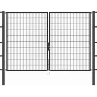 GAH Alberts Alberts® Flexo Doppeltor Typ 6/5/6 2000 mm-3000 mm-anthrazit