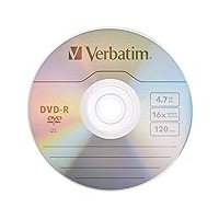 Verbatim DVD-R 16 x 4,7 GB DVD-R 50 Stück(e) - DVD+RW Rohlinge (4,7 GB, DVD-R, 50 Stück(e), 120 min, 16x)