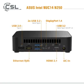 CSL NUC14 N250 2023 16 GB RAM 500 GB SSD Intel Arc Graphics Windows 11 Home