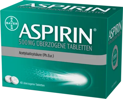 ASPIRIN 500 mg überzogene Tabletten 40 St