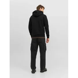 JACK & JONES Jjebradley Sweat Zip Hood Noos, (12249342-4385557) Black,