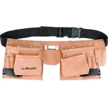 Bellota Werkzeuggürtel, Leder, 6 Taschen