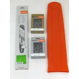 Führungsschiene Stihl 3003 000 6811 + 1 Rapid Duro 3 + 1 Halbmeißel + Schutz