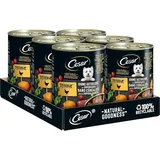 Cesar Adult Hundenassfutter Natural Goodness, 6 Dosen, 6x400g – Ausgewogenes Pre