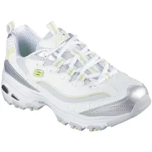 SKECHERS D'Lites-Chromatic Damen Weite M Silber/Weiß 41
