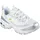 SKECHERS D'Lites-Chromatic Damen Weite M Silber/Weiß 41