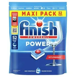 finish POWERBALL POWER ALL IN 1 Spülmaschinentabs 52 St.
