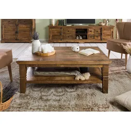 MASSIVMOEBEL24.DE Rodez Dunkelbraun Mangoholz 120 x 45 x 75 cm