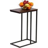 Woltu - Beistelltisch Kaffeetisch Couchtisch Sofatisch Nachttisch Betttisch Laptoptisch, Gestell aus Metall, Tischplatte aus mdf,