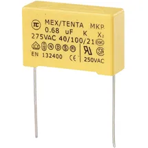 TRU Components MKP-X2 1 St. MKP-X2-Funkentstör-Kondensator radial bedrahtet μF 275 V/AC 10 % -